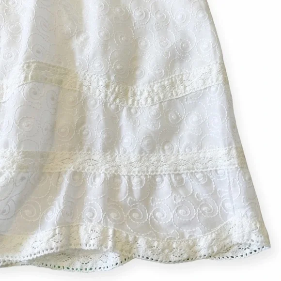 NWT, Melissa Odabash Meghan Crochet-trimmed Embroidered Mini Dress, Size L - Picture 12 of 16